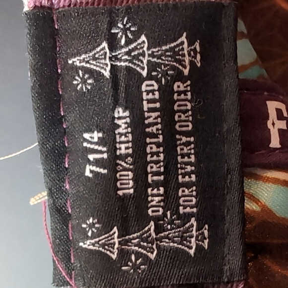 Flight Inspired Dreamcatcher Hemp Fitted Gray/Purple Hat,7 1/4. - Picture 9 of 10